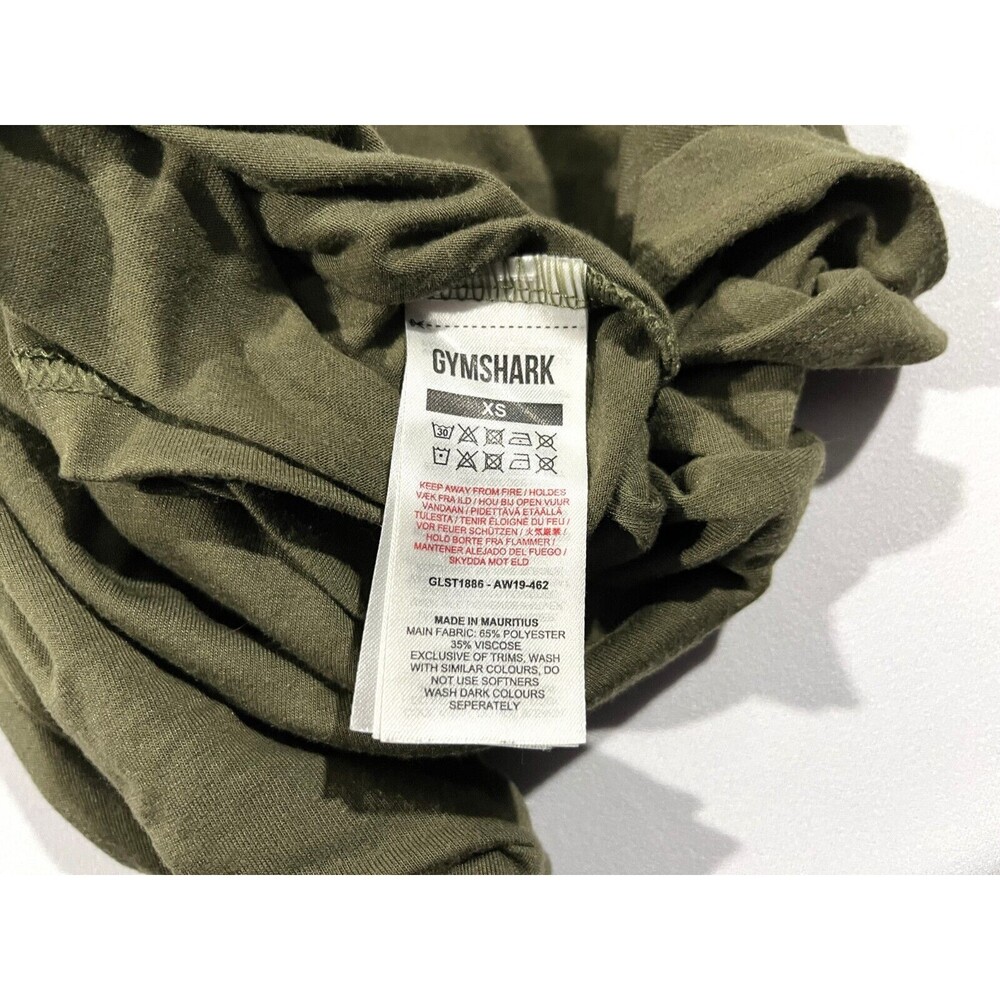 Gymshark Olive Green Short Sleeve Tee - Picture 7 of 7